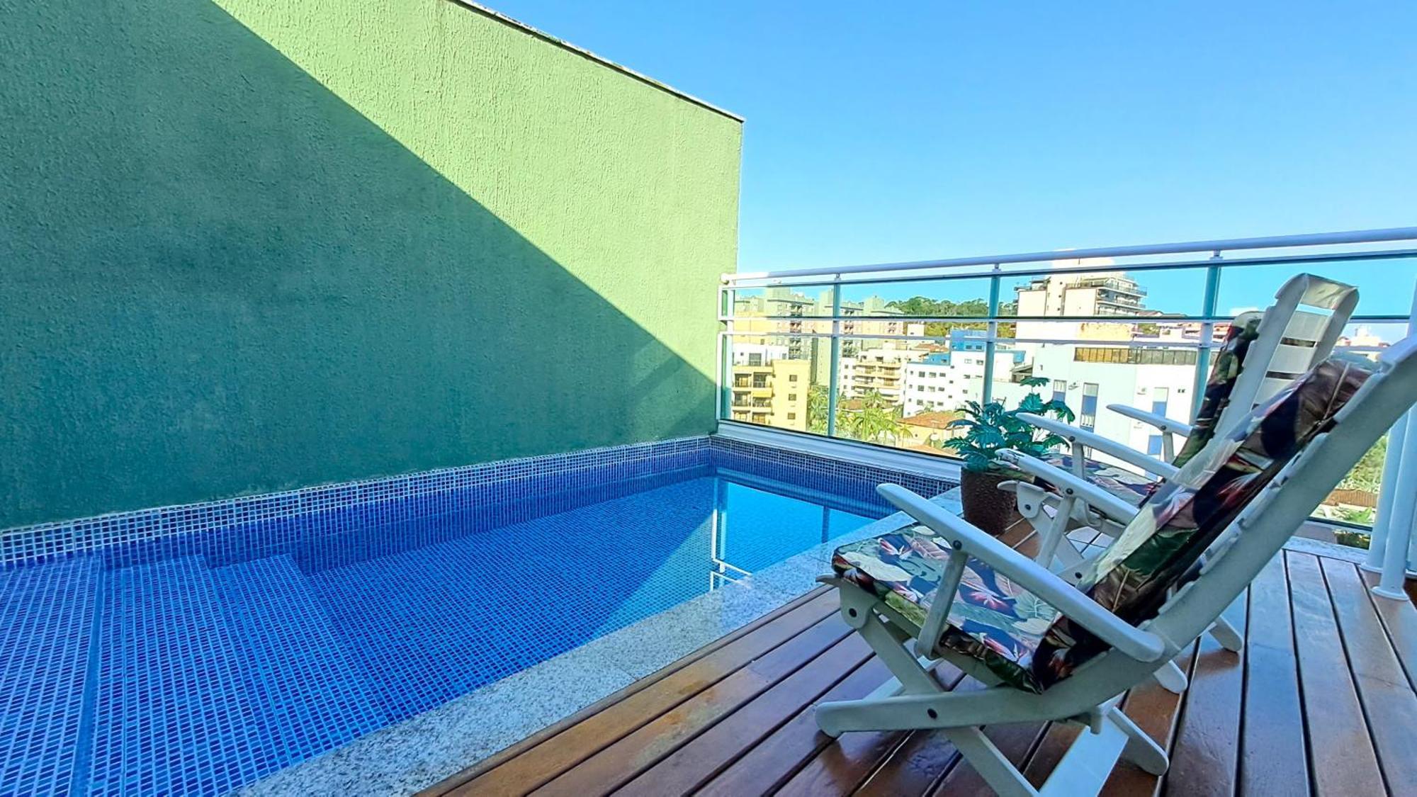 Cobertura Com Piscina - Praia Da Enseada Гуаружа Экстерьер фото