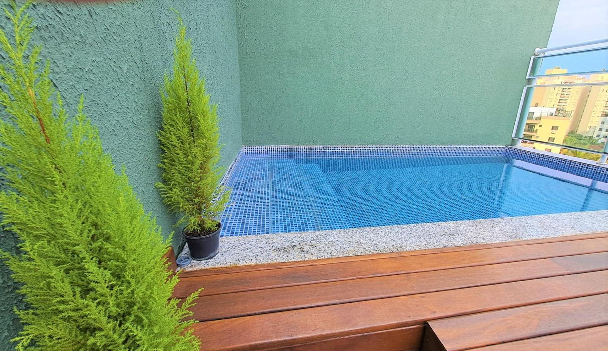 Cobertura Com Piscina - Praia Da Enseada Гуаружа Экстерьер фото