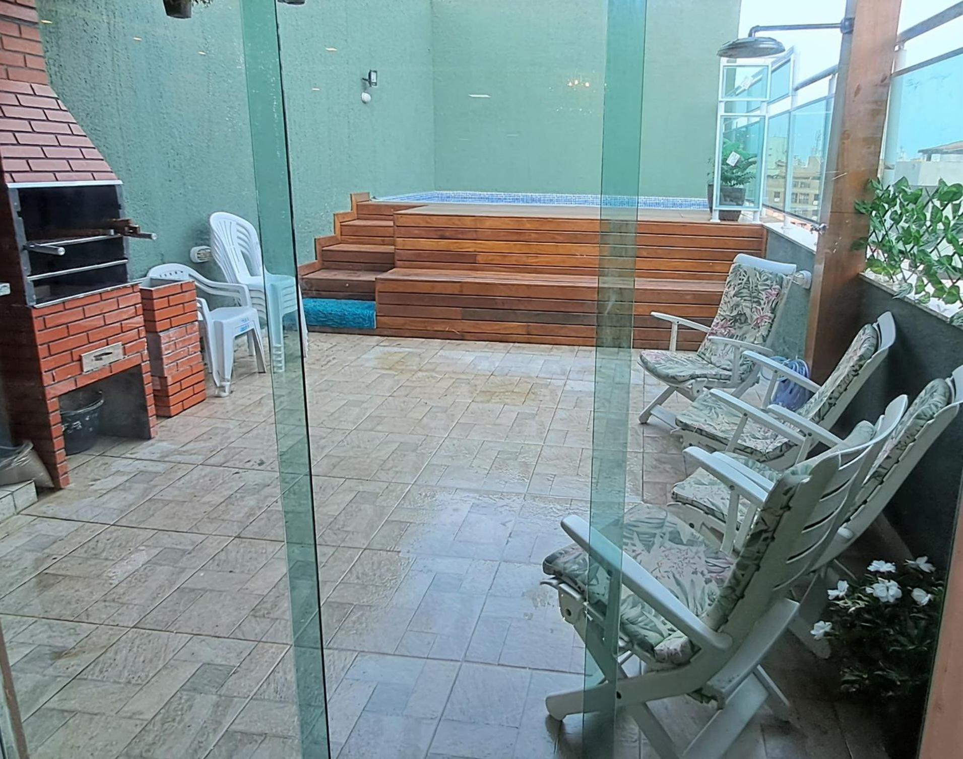 Cobertura Com Piscina - Praia Da Enseada Гуаружа Экстерьер фото